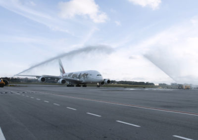 Emirates Inaugural A380 Landing in Sao Paulo | Emirates Airline